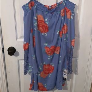 New off the shoulder semi formal dress